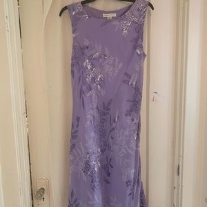 Silk lined lavender dress
